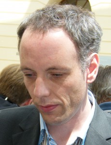 Rainer Polzin beim Berliner Schachfest 2009 im Jüdischen Museum Foto: Frank Hoppe